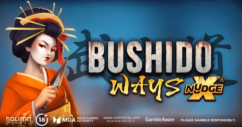 Bushido Ways xNudge® key art by Nolimit City