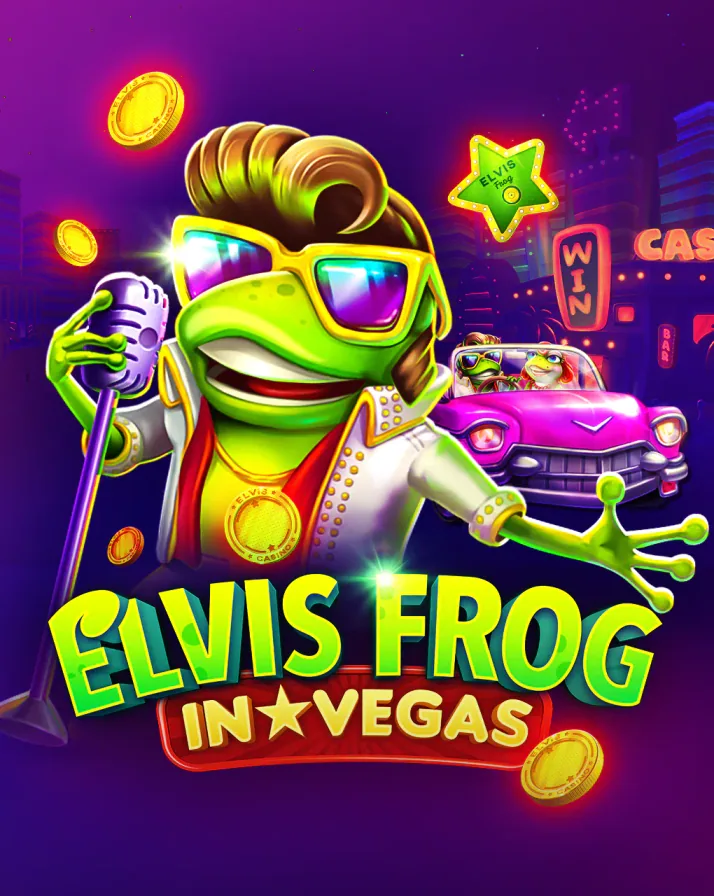 Elvis Frog in Vegas key art by BGaming