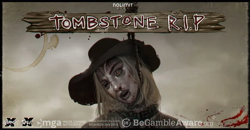 Tombstone R.I.P key art by Nolimit City