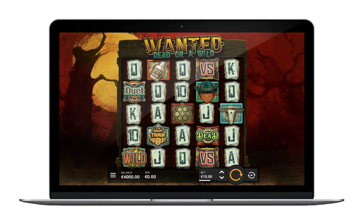 Wanted Dead Or a Wild key art by Hacksaw Gaming